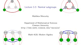 Visual Group Theory Lecture 33 Normal subgroups [upl. by Orual]