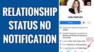 How To Change Facebook Relationship Status Without Notification [upl. by Ettelliw319]