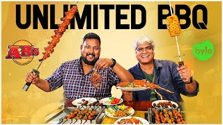 UNLIMITED BBQ BUFFET  Absolute BBQ  BBQ  Hyderabad Buffet [upl. by Skippie]