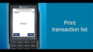 How To Print A Transaction List  Get Started With EFTPOS  Eftpos NZ [upl. by Aciretehs]