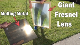 2000°F Solar Power Melting Metal With A Giant Magnifying Glass [upl. by Dorrej]