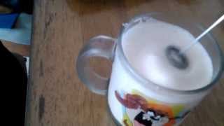 Aerolatte Review Frothing Cold Milk In Under 1 Minute [upl. by Nosned]