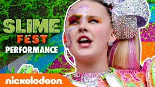 JoJo Siwa Sings at SlimeFest 2019 😍  Nick [upl. by Aerdnaxela]