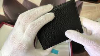 Salvatore Ferragamo Gancini Wallet Men Unboxing Review [upl. by Gorton541]