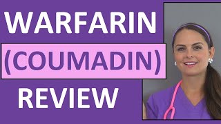 Warfarin Coumadin Anticoagulant Nursing NCLEX Review Pharmacology [upl. by Laekim297]