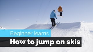 How to Jump on Skis  a Beginner Skiers Progression [upl. by Adiarf564]