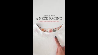 ✨How to Sew a Neck Facing✨ This is the easiest thus my forever favourite method [upl. by Cutler]