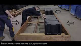 Comment installer flotteurs de quai sur quai flottant [upl. by Noitsuj]