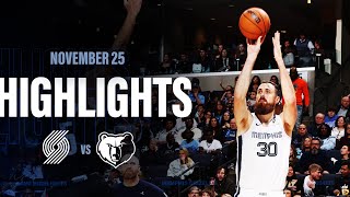 Memphis Grizzlies Highlights vs Portland Trail Blazers [upl. by Saylor471]