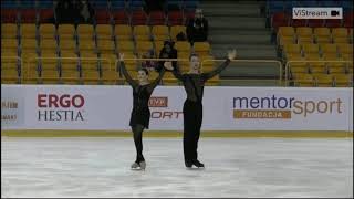 2019 Mentor Torun Cup  Ice Dance  Natalia Kaliszek  Maksym Spodyriev  FD [upl. by Asyla]